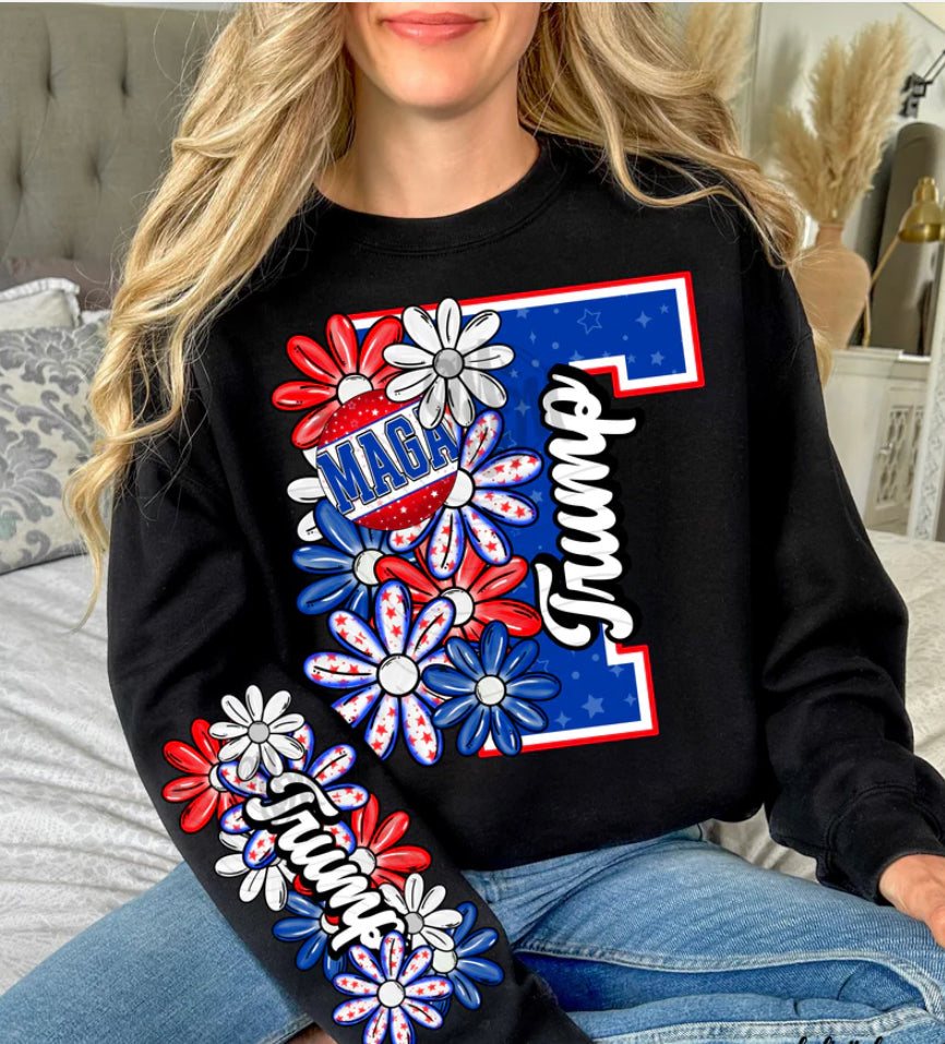Floral Trump W/ MAGA