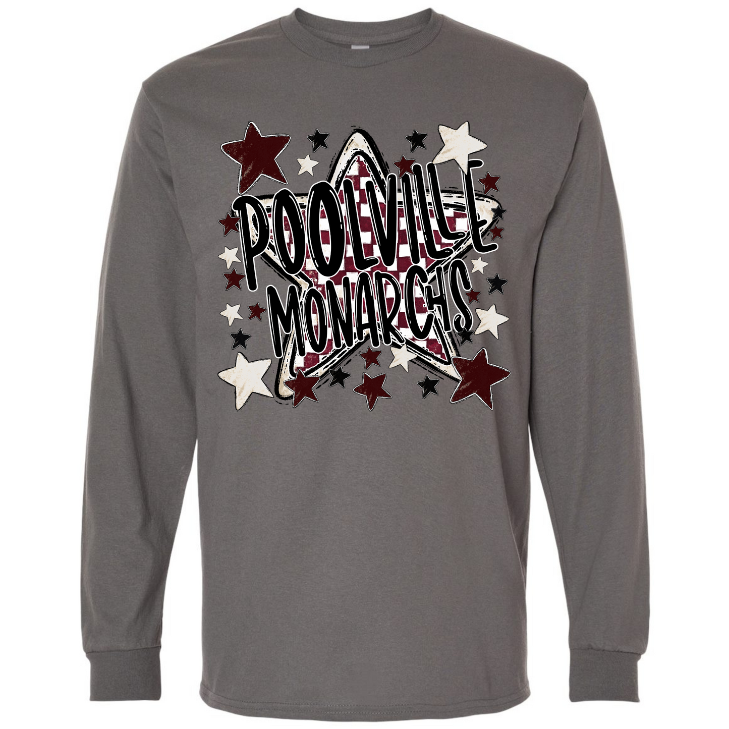 Checkered w/ Stars Poolville Monarchs