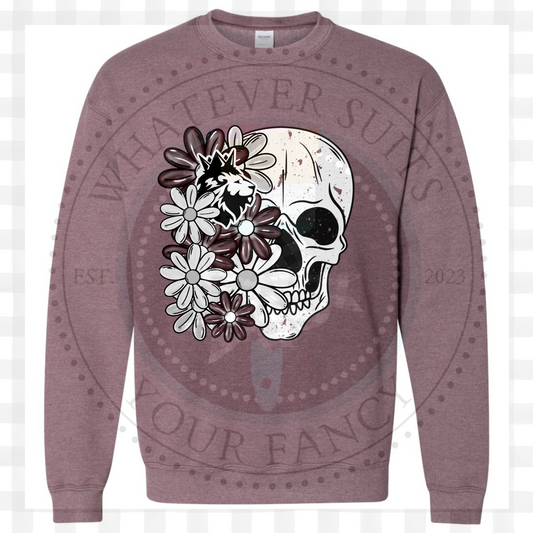 Poolville Skull Flowers