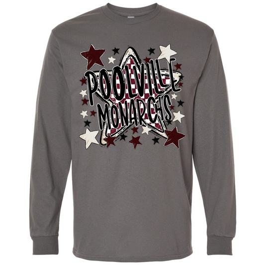 Checkered w/ Stars Poolville Monarchs